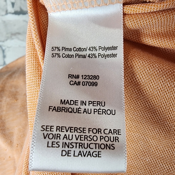 Travis Mathew Brogrammer Polo Shirt Pima Cotton Autumn Sunset Heather Size XL - Picture 14 of 16
